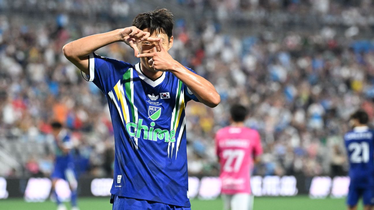 孙兴慜梅开二度 MLS全明星4比3力克墨西哥联赛明星队